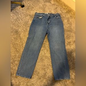 Abercrombie ultra high rise straight
